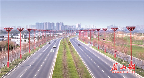 滨江大道建成投运 眉彭公交开通_副本.jpg