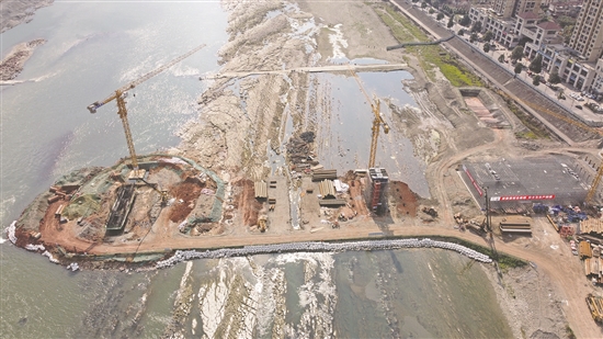 彭山岷江大桥基础建设全部完成预计6月完成墩柱建设