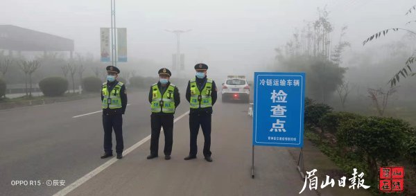 设置冷链运输车辆检查点。