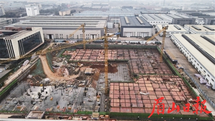 眉山天府新区智慧城市基础设施建设项目全速推进。