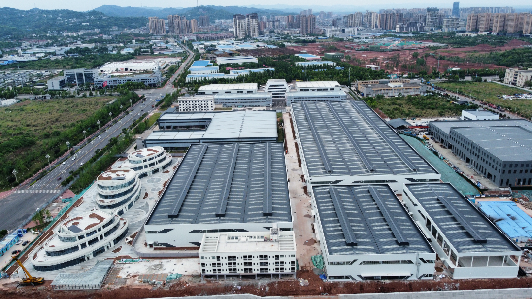  航拍三期建设现场。