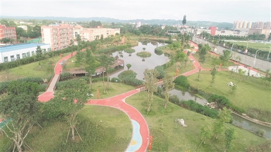 彭溪河沿线的湿地公园。.jpg