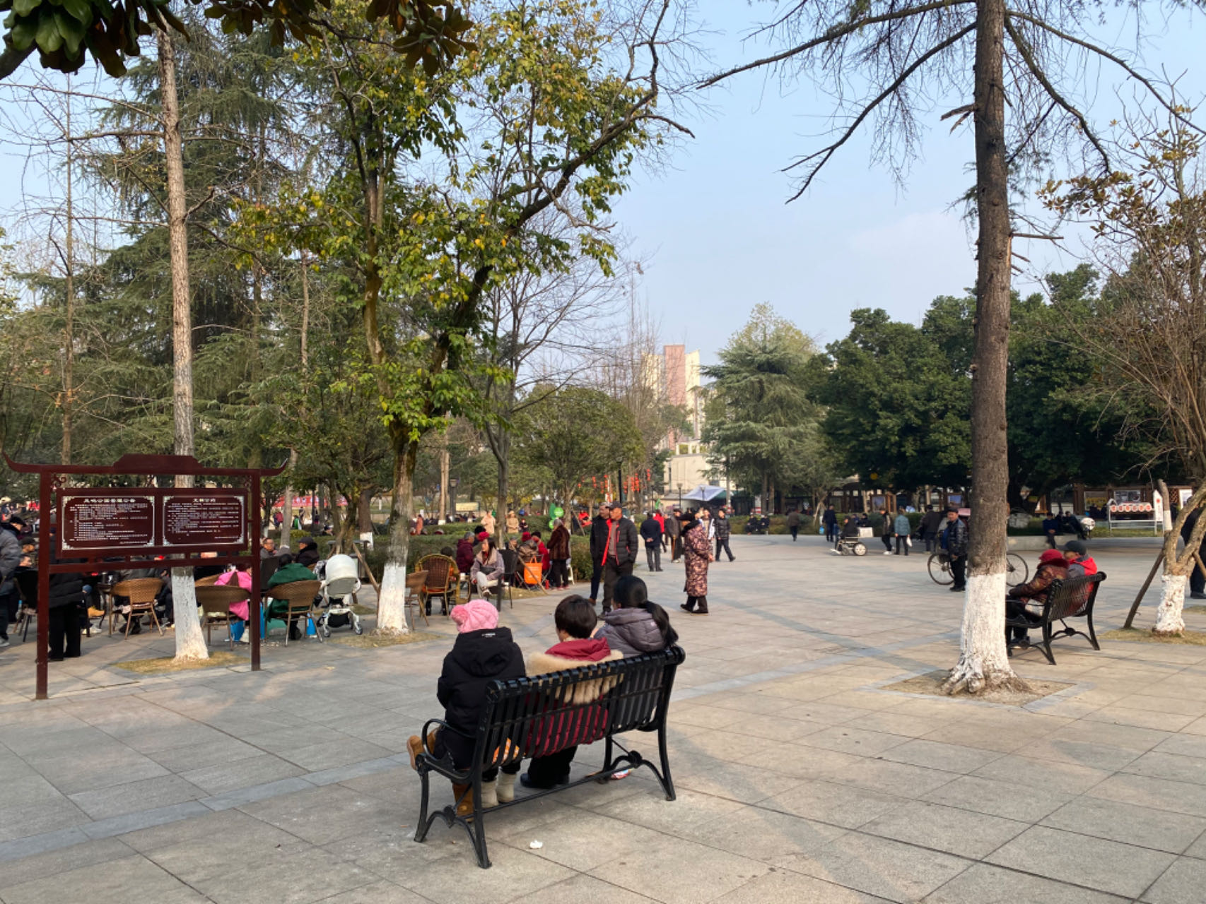 游客文明游公园。