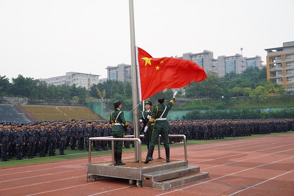升旗仪式。