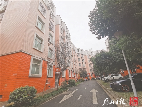 干净整洁的桐花苑小区。
