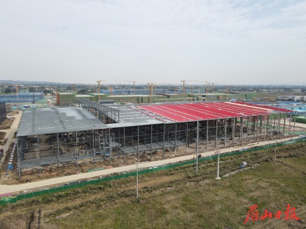  中创新航锂电正极材料项目现场。