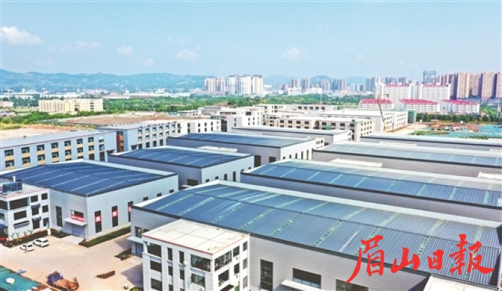 航拍美加蓉祥电子信息产业园。