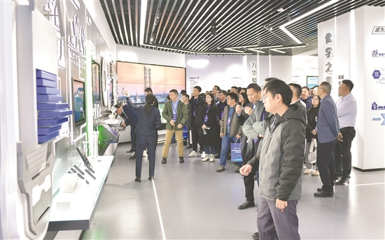 与会嘉宾参观万华化学（四川）有限公司。